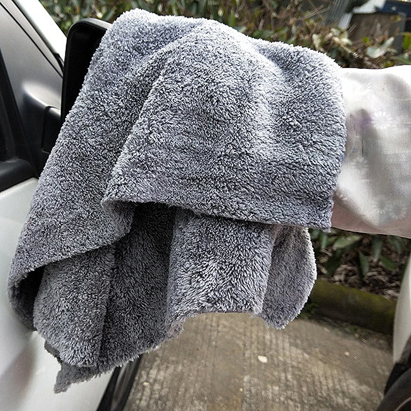 1PCS 350GSM Ultra-Thick Edgeless Microfiber Towels Car Cleaning Cloth Auto Wash Waxing Drying Polishing Detailing Towel