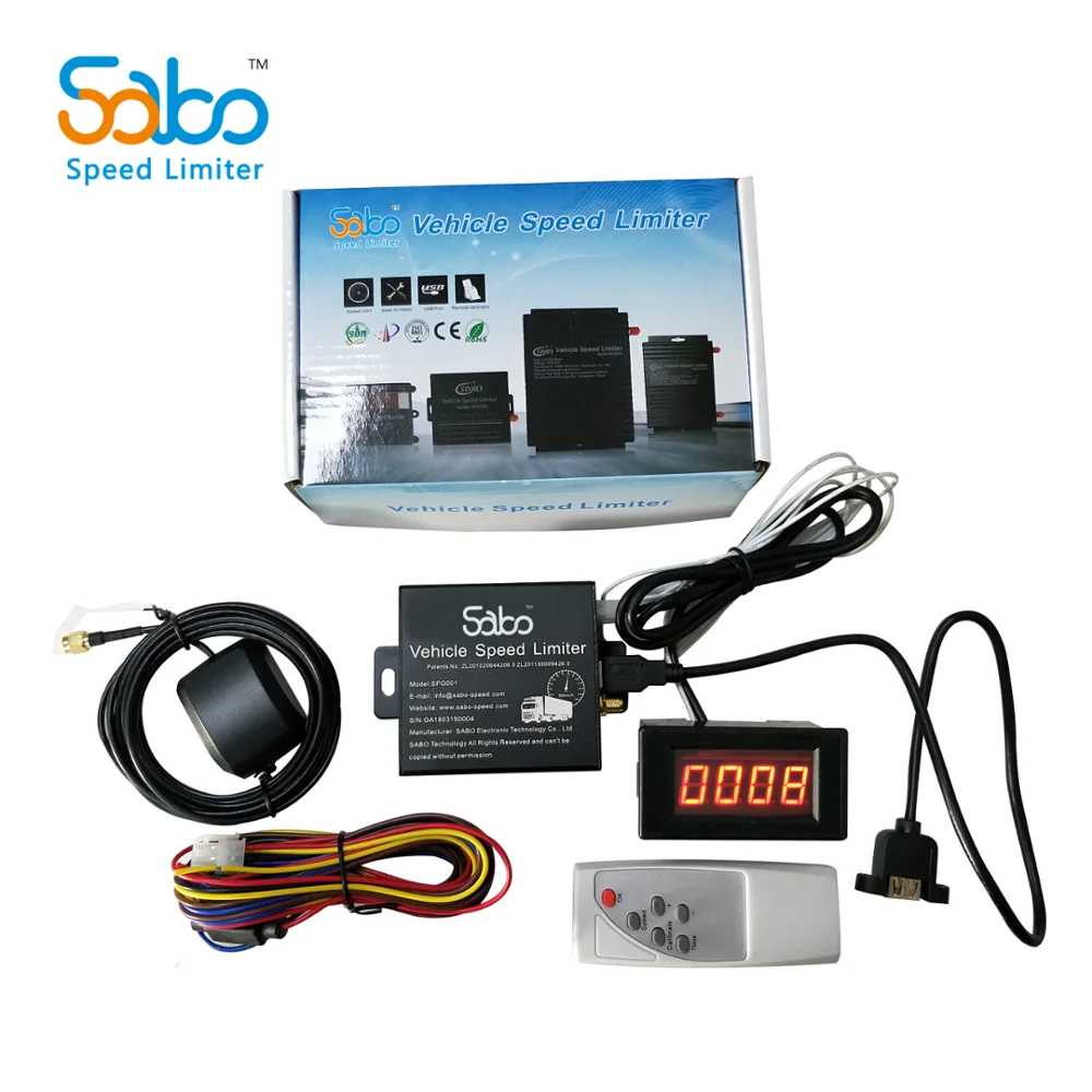 SABO forklift speed limiter for car truck and bus with over speed alert