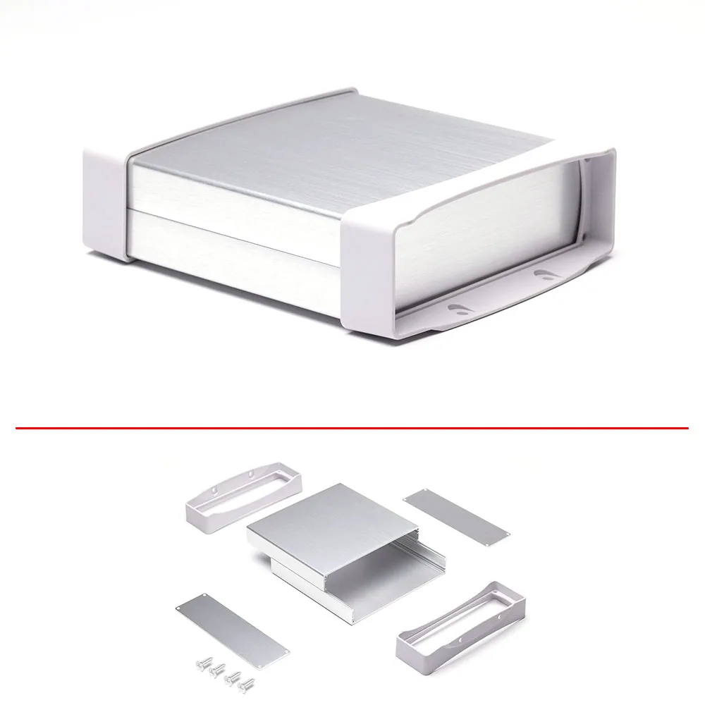 Custom Waterproof Junction Housing Wall-Mount Electric Cars Battery Protective Box Dustproof PCB Aluminum Enclosure K09 152*44MM