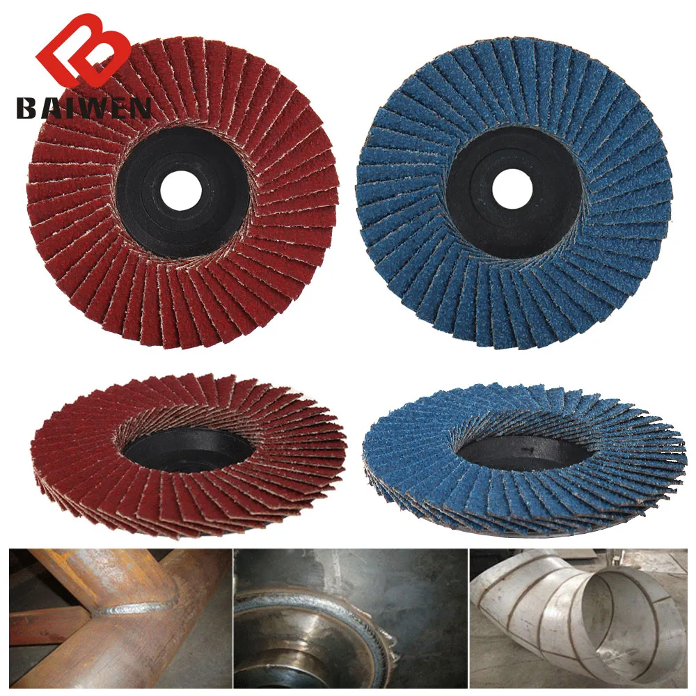 2/4Pcs 75mm 3 inch Professional Flap Discs Sanding Disk 60/80 Grit Grinding Wheels Blades For Angle Grinder Abrasive Accessories