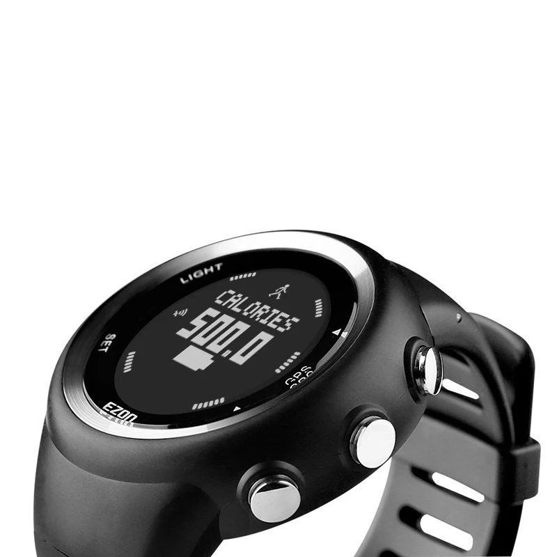 Heren Digitale Sport Polshorloge Gps Hardloophorloge Met Snelheid Tempo Afstand Calorieverbranding Stopwatch 50M Waterdicht T031