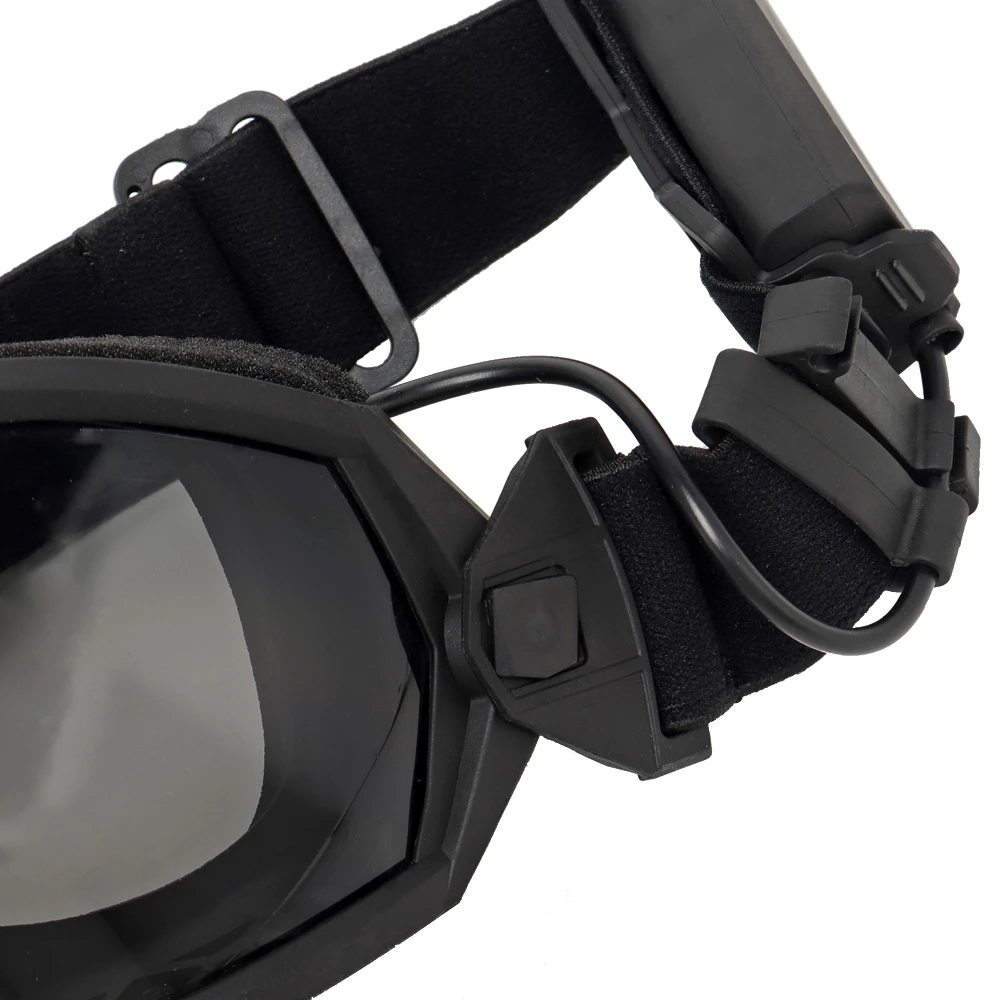 Tactical Goggle Anti-fog Fan System Good Impact Interchangeable Protective Lens Cycling Paintball Airsoft Shooting Accessories