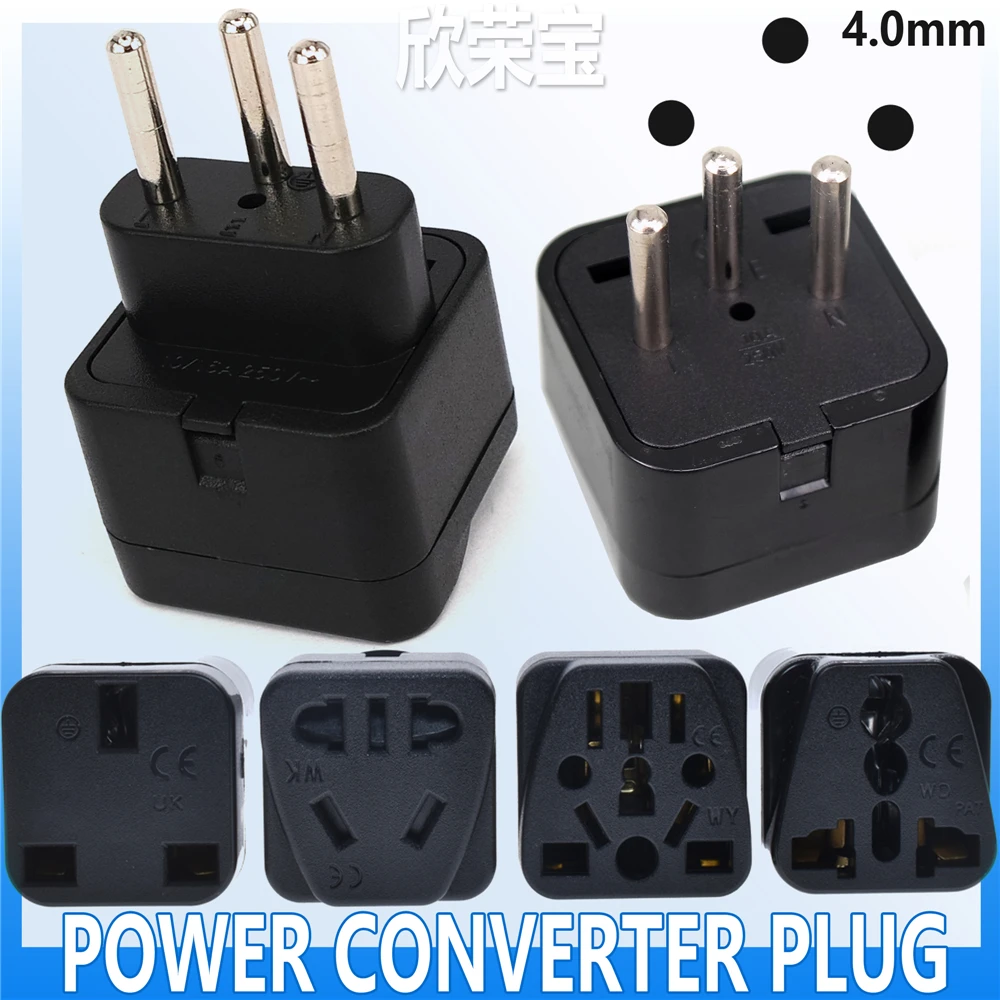 Universal UK/US/EU/AU To Switzerland Swiss Travel Adapter Plug Outlet Converter Type Brazilian AC Power Plug 3 Pin J/N Plug Type