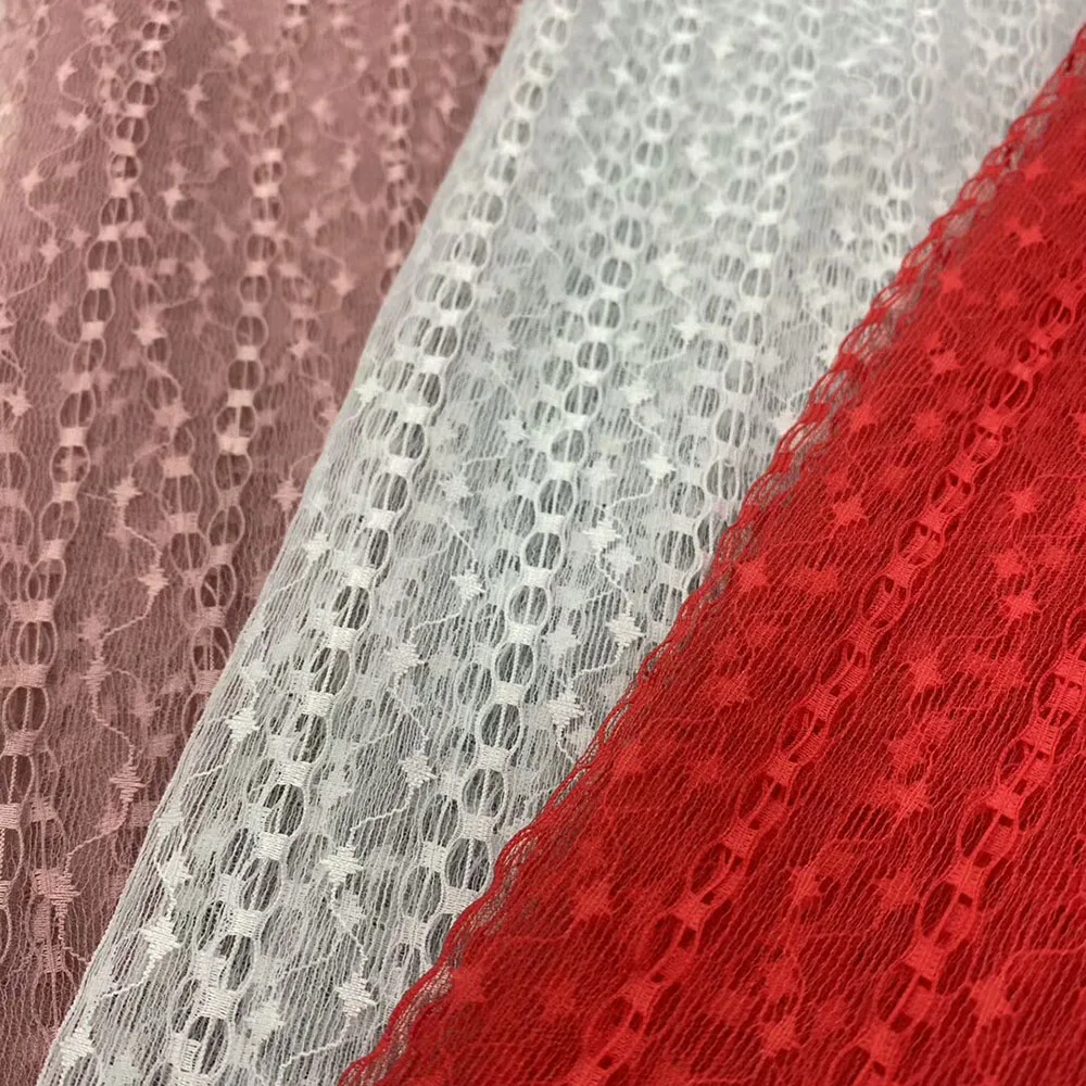 Polyester Lace Fabric for Women, Stripe Inelastic, White, Tulle, Mesh, Fashion, Black, Clothes, Summer Dresses, Blouse, 1 Yard