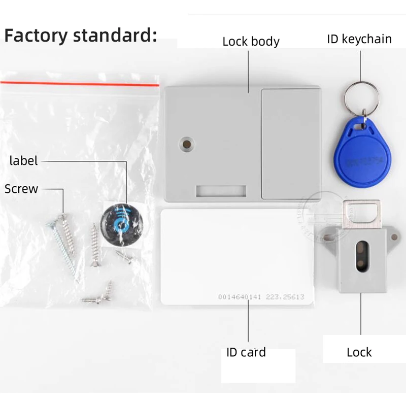 Intelligent electric induction door lock operation RFID cabinet lock furniture lock drawer lock RFID key