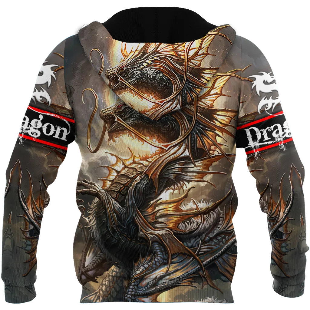 Schöne Drachen Tattoo Kunst 3D Gedruckt Herbst Männer Hoodies Unisex Casual Pullover Zip Hoodie Streetwear sudadera hombre DW0519