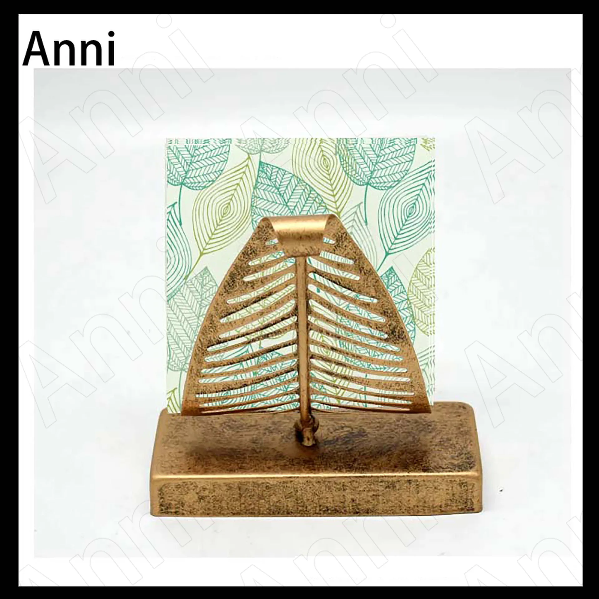Creative Golden Leaf Tissue Holder American Pastoral Wrought Iron Simplicity Napkin Holder Restaurant Paper Towel Box Ornaments