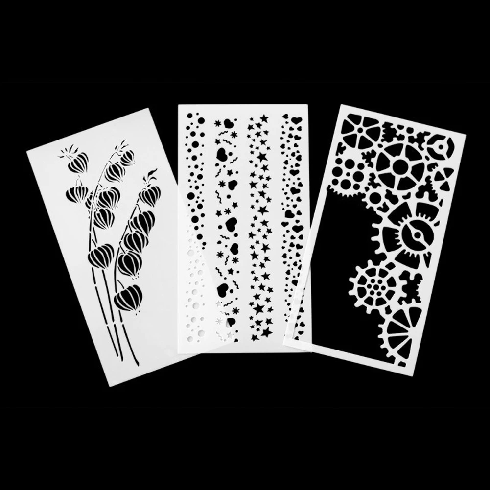 DIY Layering Stencils Wall Painting Scrapbook Coloring Embossing Album Decorative Template Journal Planner Reusable Stencil