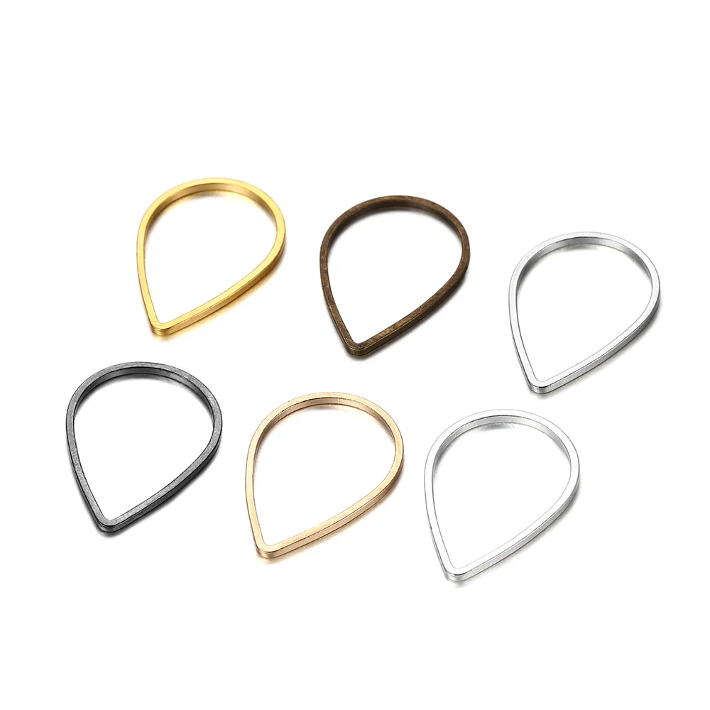 30Pcs/lot Waterdrop Teardrop Jump Rings For DIY Jewelry Making Findings Accessories Supplies Earring Hooks Necklaces Connectors