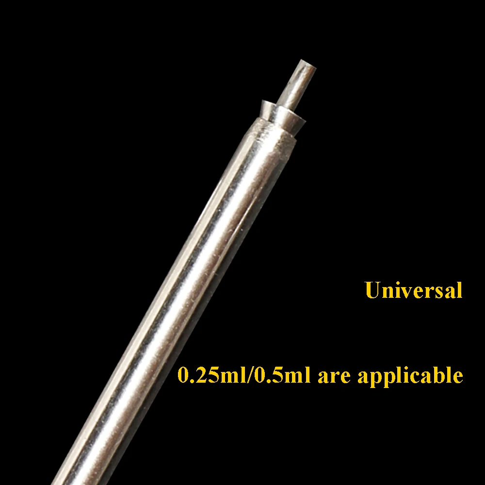 1PCS Cattle Cow Artificial Insemination Device 0.25ml 0.5ml Universal Stainless Steel Tube Needle Ranch Farming Veterinary Tools