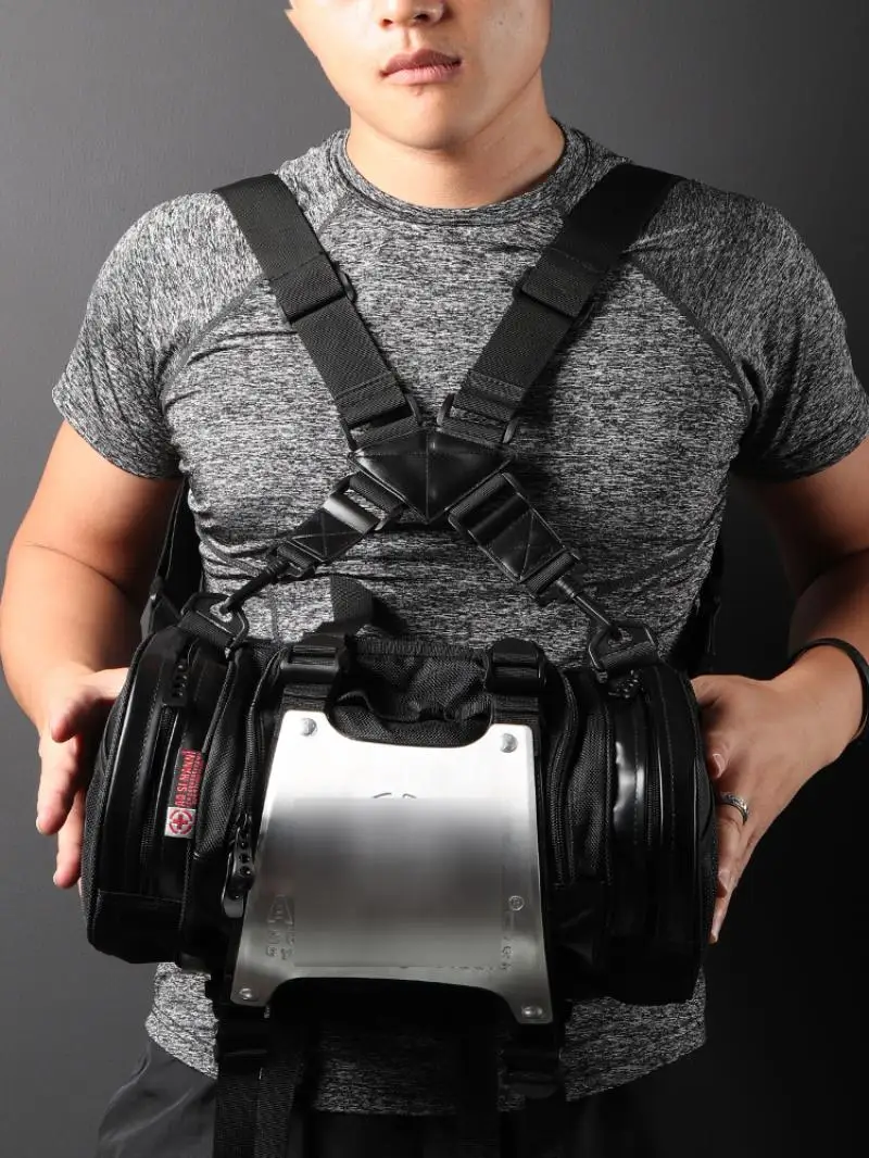 Multifunctional fashion aluminum locomotive Bodypack tactical Bag Satchel outsourcing