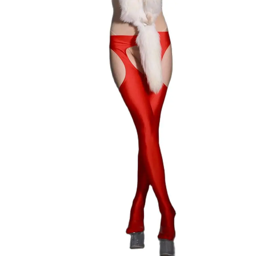 

Sexy Skinny Pants Household Apparel Crotchless Pencil Trouser Hollow Out All Sides Pantyhose Sexy Underwear Open Crotch Leggings