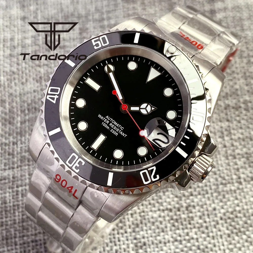 メンズアクティブウォッチ,自動巻き,日付,サファイア,クリスタル,セラミックベゼル,40mm,nh35a miyota minghu