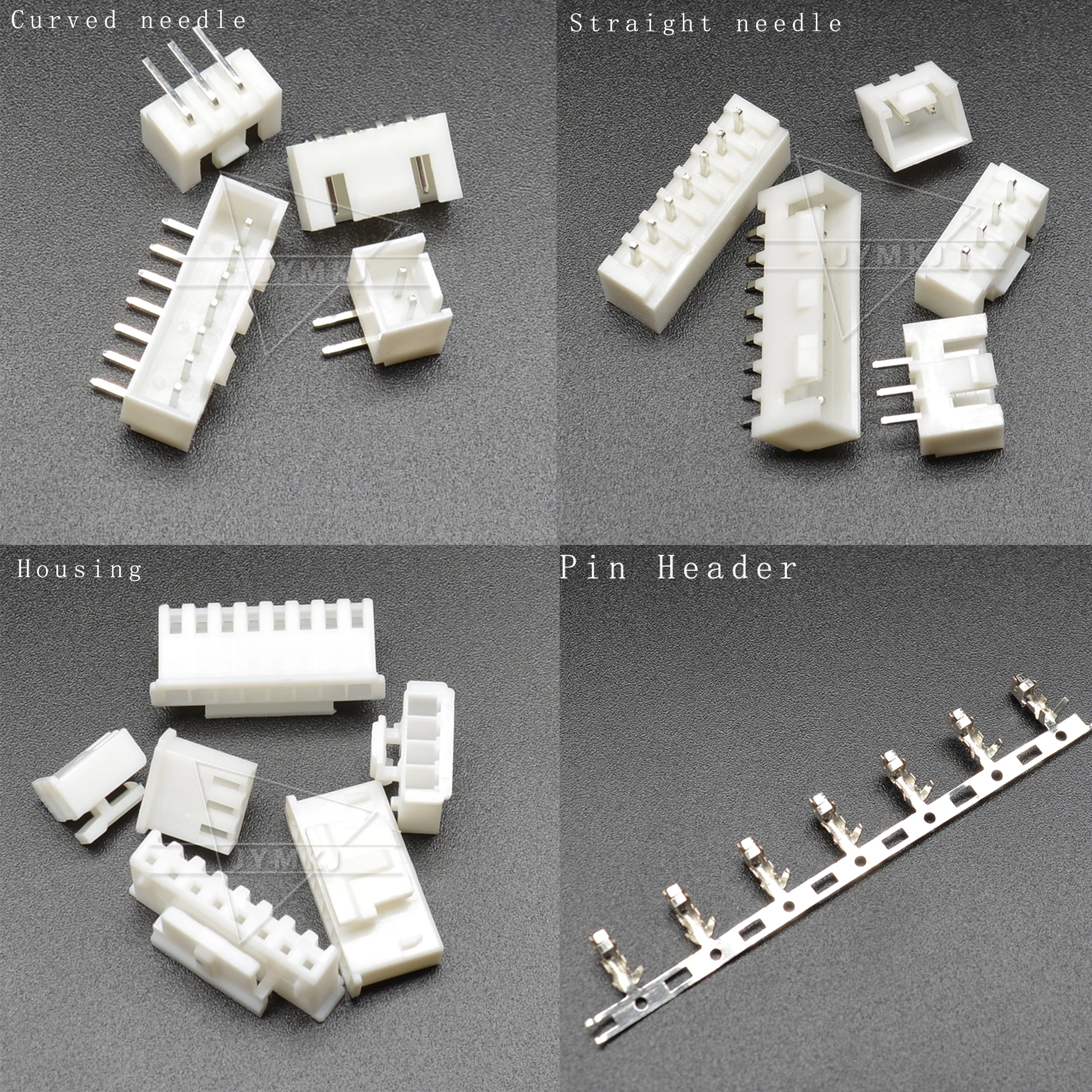 50Pcs/lot XH2.54 XHB 2.54MM Connector with Buckle 2/3/4/5/6/7/8 Pin 2.54mm Pitch Terminal Kit / Housing / Pin Header Connector