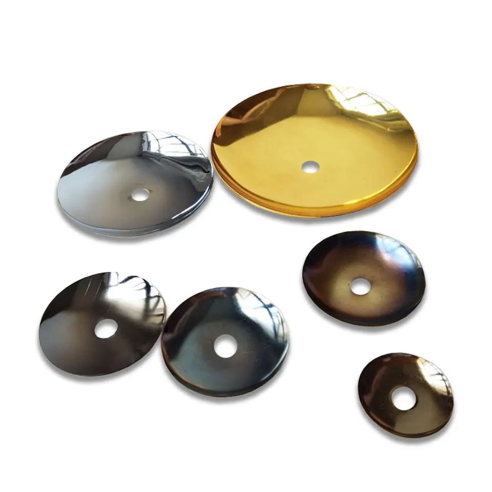 5pcs Flying Saucer Arc Cover Tray 30/40/60/80/100/120/140/160mm Metal Disc Manhole Cover Decorative Cover Lighting Accessories