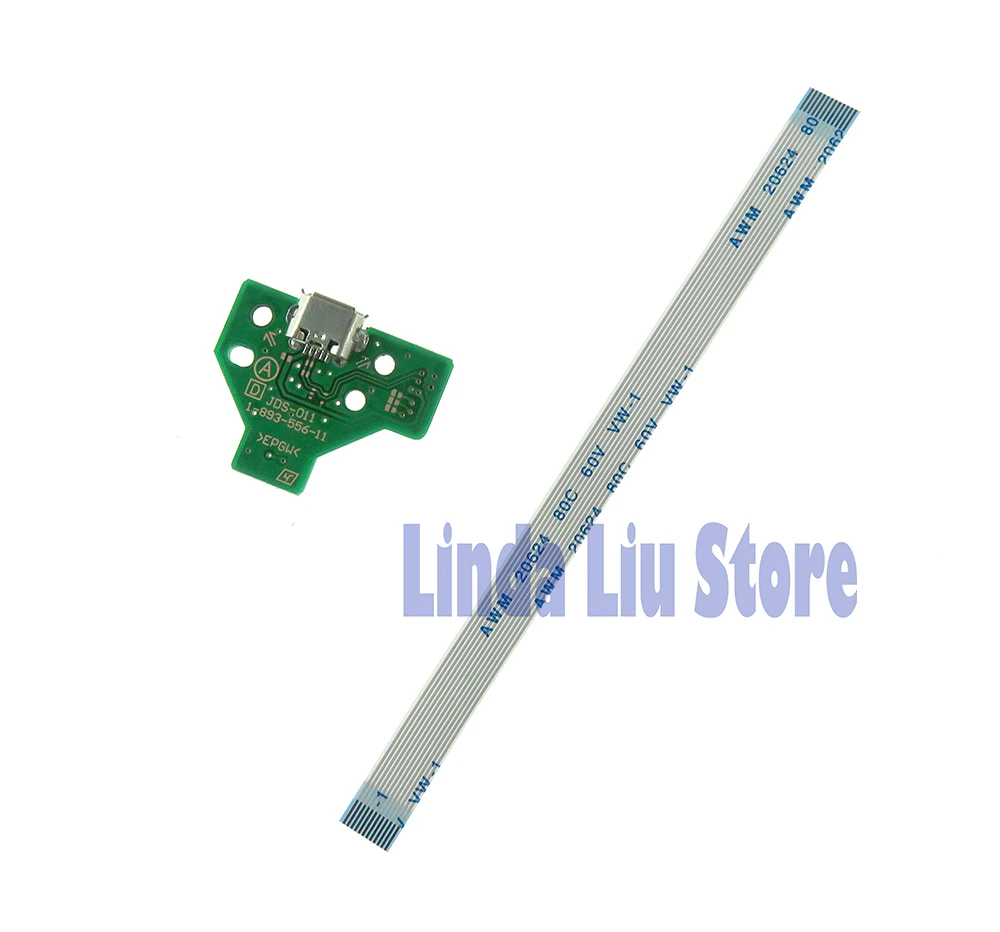 JDS001 JDS011 JDS30 JDS040 050 USB พอร์ตชาร์จ Socket Board charger บอร์ด flex สายริบบิ้นสำหรับ PS4 Pro controller 50 ชุด