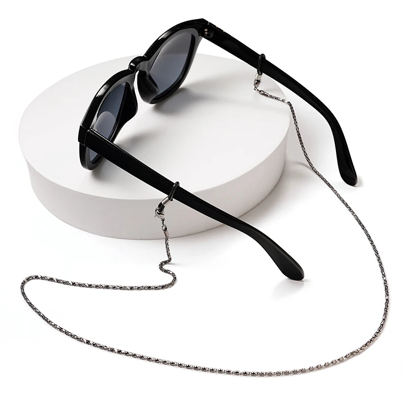 Modische Lesebrillenkette für Damen, Metall-Sonnenbrillenschnüre, Brillenband, Haltegurte, Brillenhalter – Detail 7