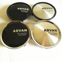 ADVAN 레이싱 휠 센터 허브 캡, 자동차 스타일링 엠블럼 배지 로고 림 커버, 65mm 스티커, 74mm, 70mm, 4 개