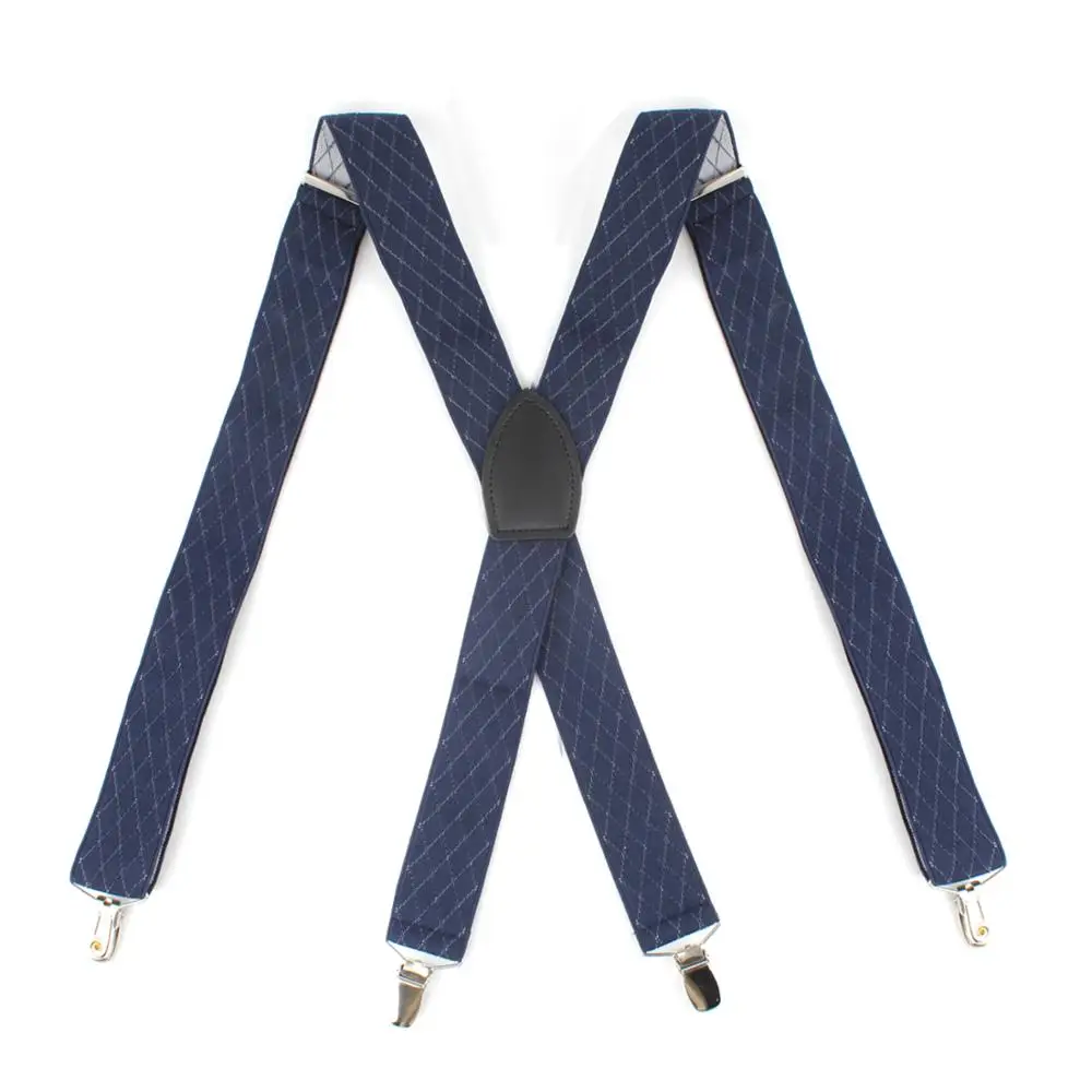 

Newline Style Suspender Men Classic Pants Strap Y Back Casual Retro Trouser Braces 4 Clips Elastic Male Suspender Belt 3.5*120cm