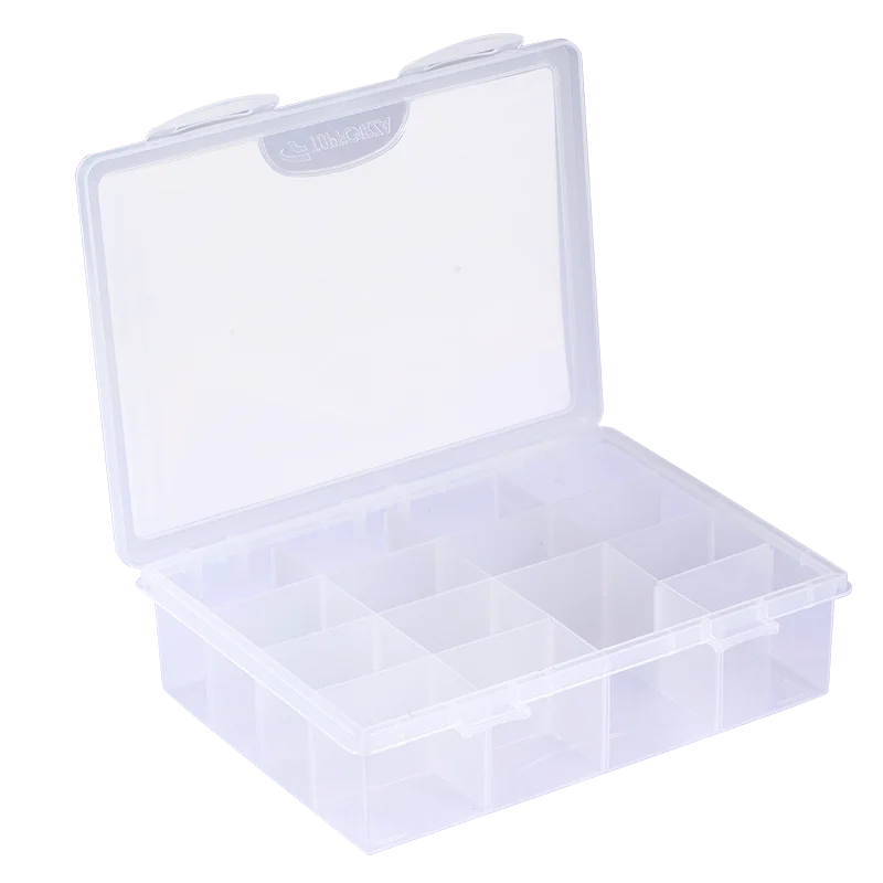 ABS plastic Portable Parts Box  Adjustable Partition Plastic Storage Box Organizer Parts Container Working Bin Component Case