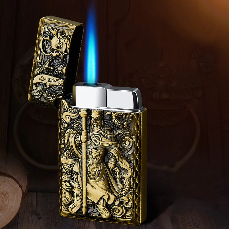 Torch Gas Unusual Lighter Turbo Butane Smoke Cigarette Lighters Cigar Windproof Outdoor Lighter Gadgets For Men