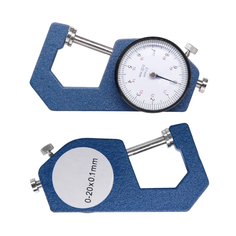 0-20mm Dial Thickness Gauge Thickness Meter Tester for Leather Paper Width Measuring Instrument Tools