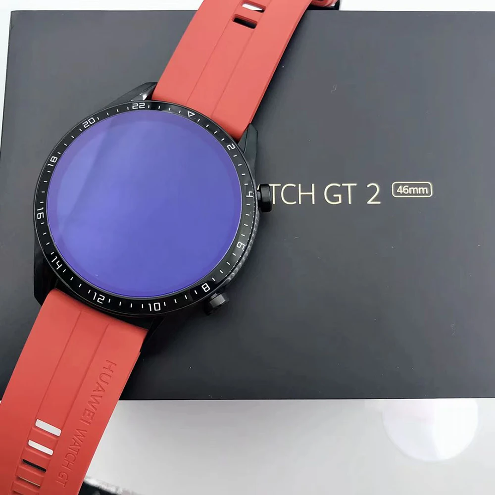 Huawei Watch GT2 GT 2 용 강화 유리 화면 보호기, 커버 필름 9H 2.5D Huawei watch gt2 46mm 용 울트라 클리어 필름 가드