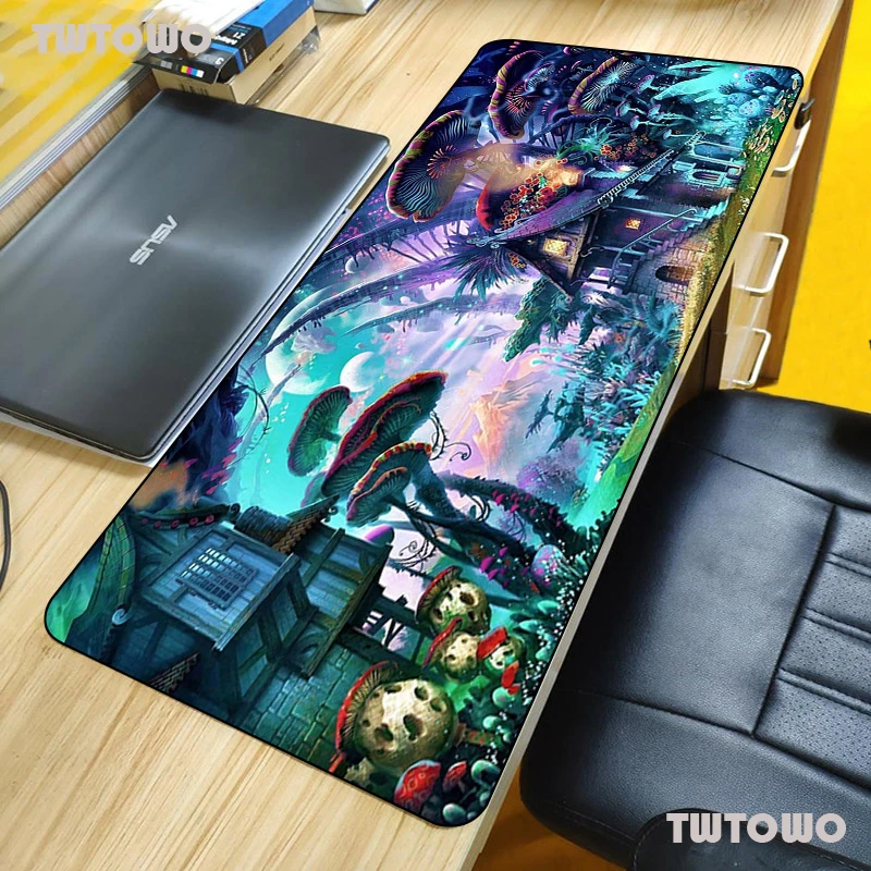 

Psychedelic Art Custom Mouse Pad XXL Large Picture Customize Gaming Mousepad Office Anime Desk Table Decor Keyboard Big Mat