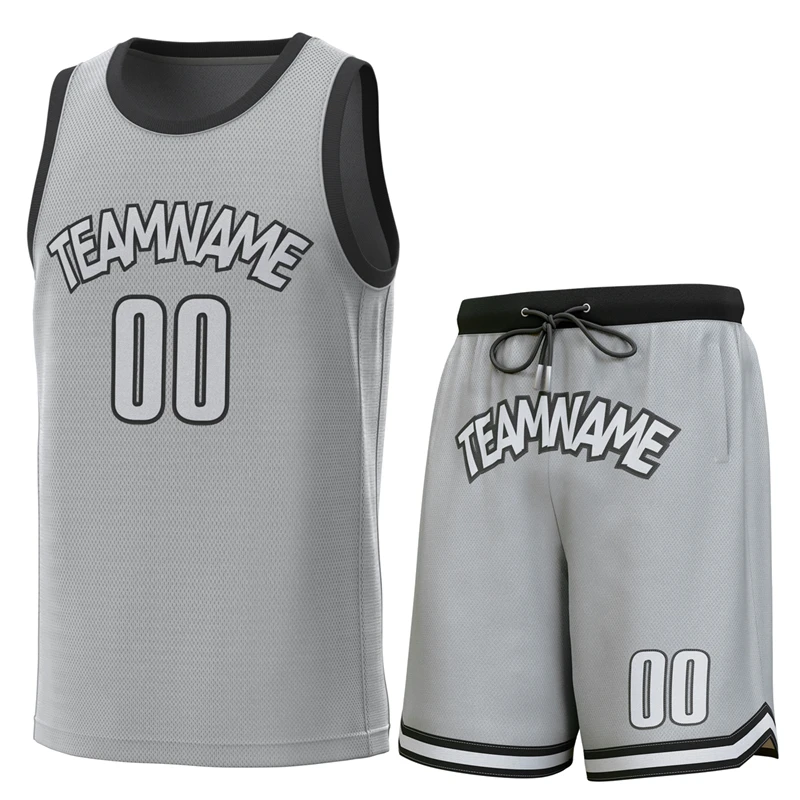 Custom Basketball Jersey Set Top Quality Embroidery Basketball Shirt Stitch Vest And Shorts Suit Game Training Uniform for Men