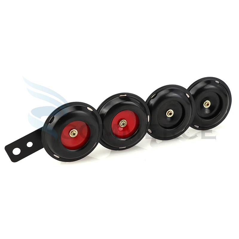 

Universal Motorcycle Electric Horn kit 12V 24V 36V 48V 60V Waterproof Round Loud Horn Speakers for Scooter Moped Dirt Bike ATV