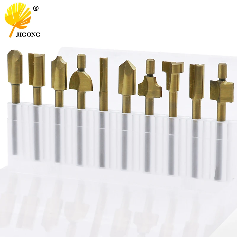 10pcs HSS wood cutting milling cutter head milling 1/8