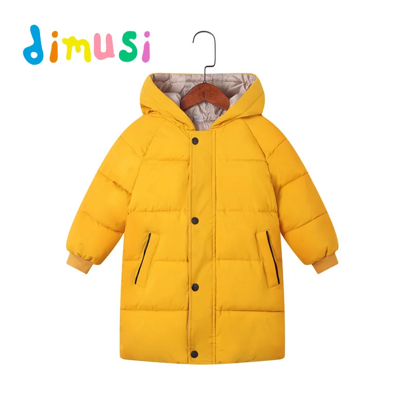 

DIMUSI Winter Boys Jackets Child Kids Thick Warm Parkas Hooded Coats Baby Girls Mid-Long Outwear Windbreaker Jackets Clothing