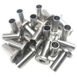 Promotion! Stainless Steel Protector Sleeves for 1/8 inch Cable Railing, Wood Posts, DIY Balustrade T316 Marine Grade 24 Pack