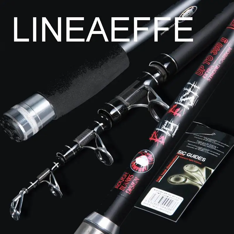 ZZ80 46T BIG FISH 3.3m 450g 6 Layer Carbonfiber X Wrapped Telescopic Surfcasting Rod Tip-Butt 2.4-25.7mm Bait upto 350g Exported