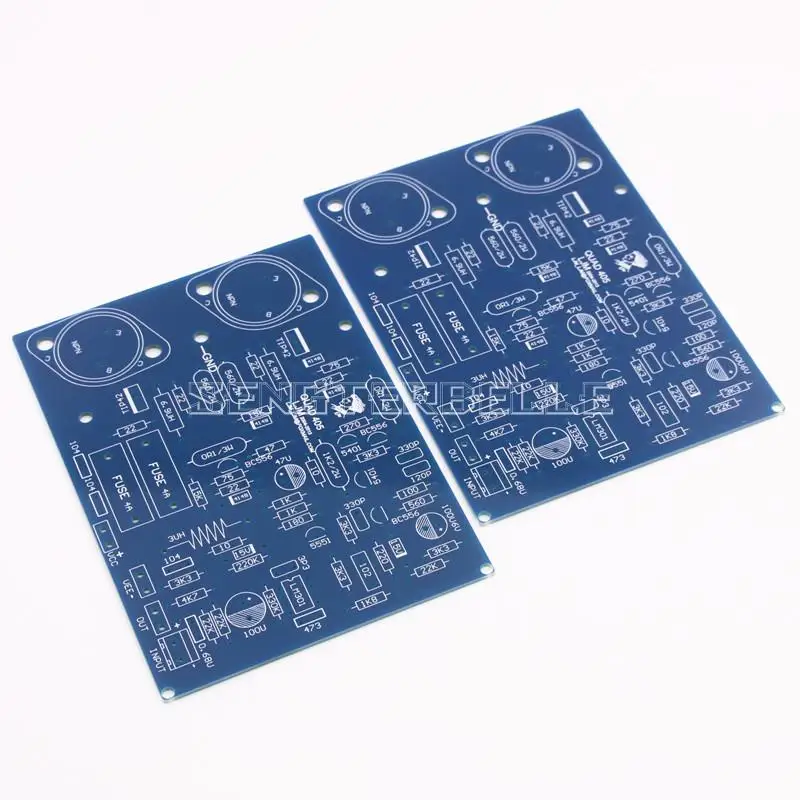 Placa amplificadora de potência de canal duplo estéreo quad405 hifi mj15024 placa de amplificador de áudio acabada & kit