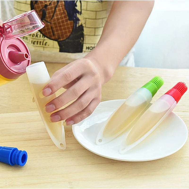 Silicone Baking Brushes Liquid Oil Pen Cake Butter Bread Pastry Brush Utensil Basting Brush BBQ Tools Kitchen Accessory Barbecue