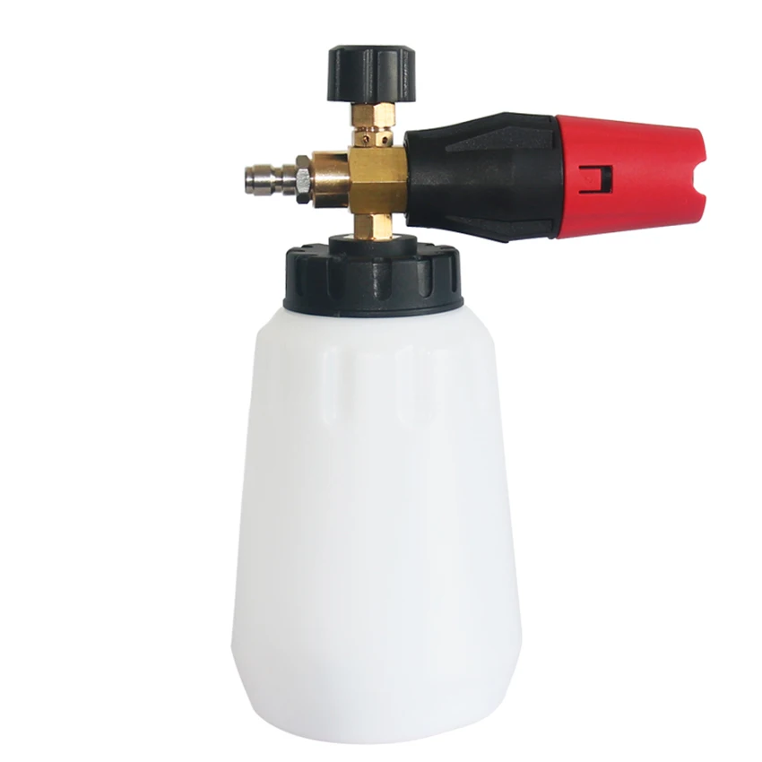 

Foam Gun Bottle w/ 1/4 Inch Quick Connector, 1 Liter, Pressure Washer Nozzle for Car Wash, Snow Foam Cleaning Bottle