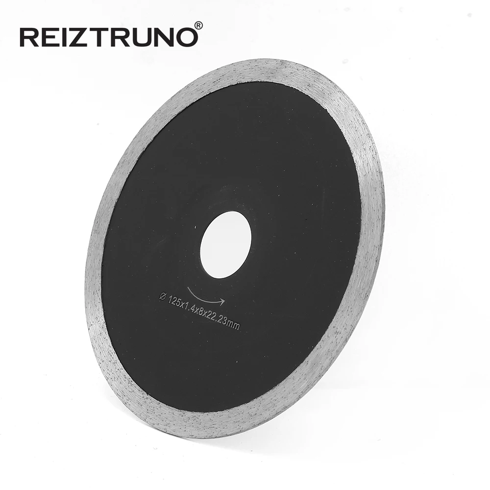REIZTRUNO 5 Inci Super-tipis Berlian Turbo Bilah Ubin Keramik Marmer Pemotongan Cakram Rim Melingkar Melihat Pisau 8Mm Segmen Basah Digunakan