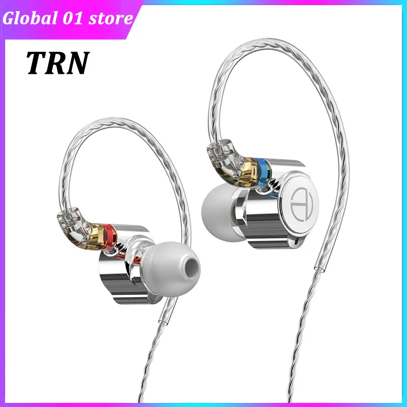 TRN TA1 Hi Res Headphone 1BA+1DD Hybrid Knowles 33518 Dynamic Drive In Ear Noise Reduction Earplugs Hi Fi Metal Monitor Earphone