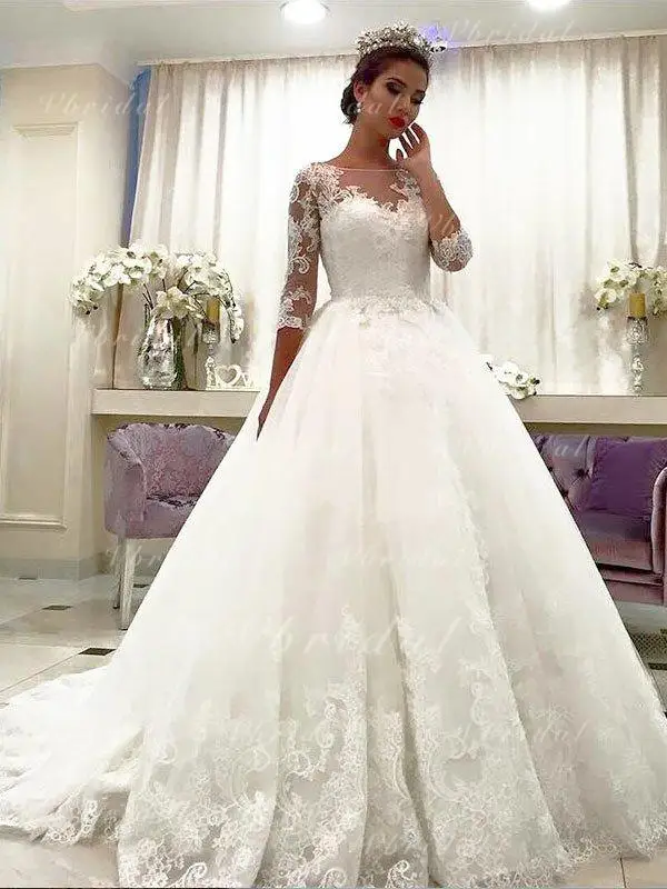 Đầm Vestido De Novia Lấp Lánh Appliquéd Ren Áo Váy Xù Lông Ôm Vai Triều Đình Huấn Luyện Vũ Hội Đảng Đồ Bầu Áo Dây Soirée Femme