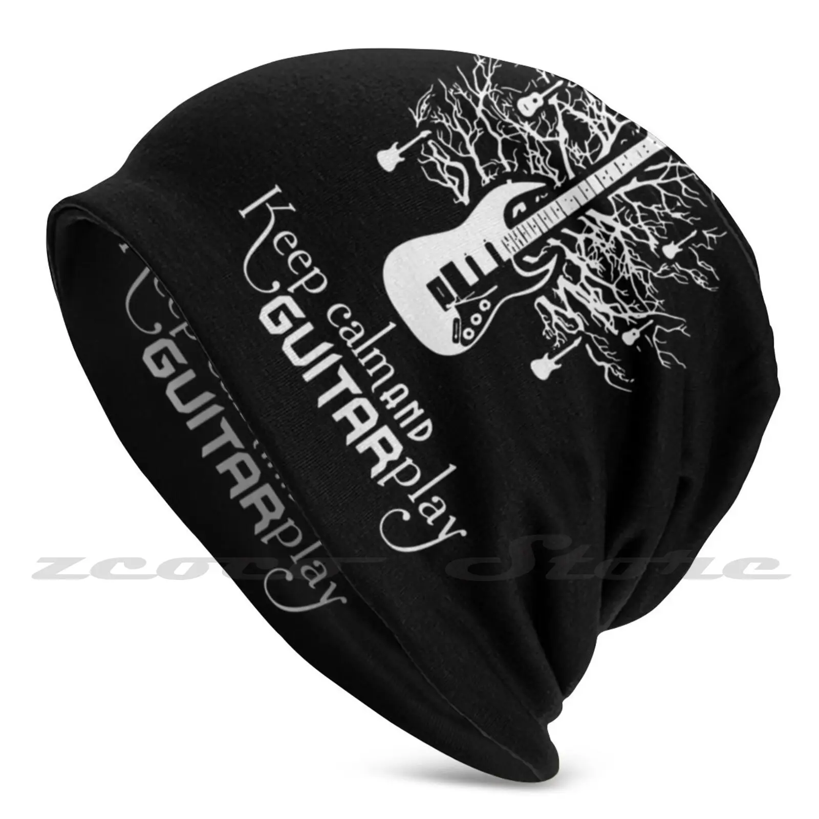 Blijf Kalm En Play Guitar Masker Doek Wasbare Diy Filter Pm2.5 Volwassen Kids Gitaar Spelen Gitaar Muziek Houd Kalm Gitaar citaat