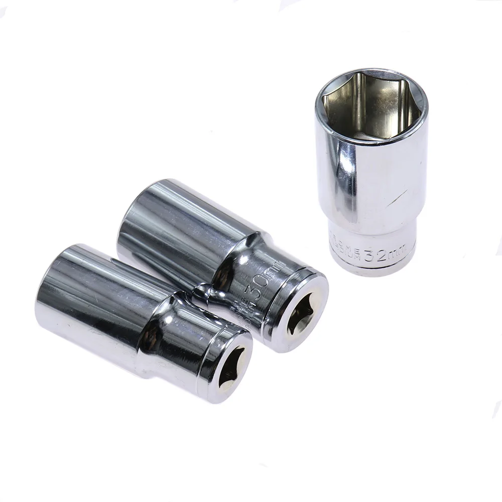 1 Buah 1/2 Inci 27 30 32Mm Enam Sudut Lengan Hex Dalam Kepala Soket untuk Kunci Pas Ratchet Alat Tangan Perbaikan Otomatis