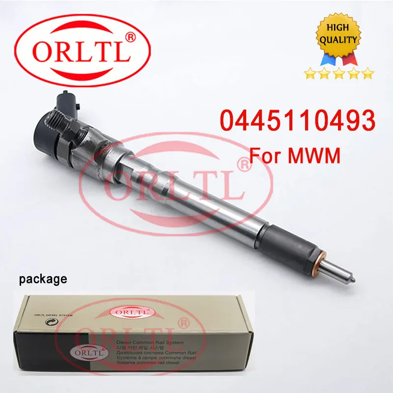 ORLTL 0445110493 New Diesel Fuel Injector 0 445 110 493 Original Pump Injeciton Assy 0445 110 493 for Auto MWM JAC