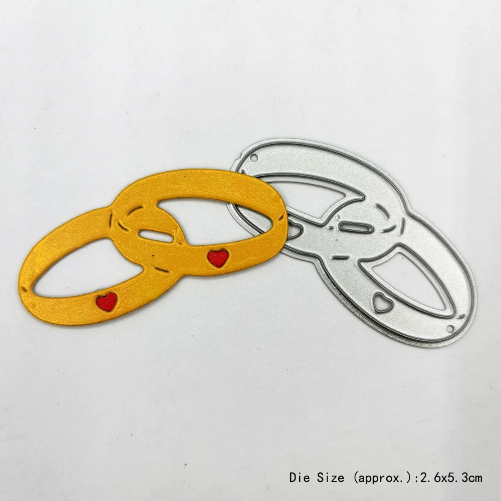 

Love Diamond Ring Metal Cutting Dies Scrapbooking Die Cut Mold Album Card Making Decor Paper DIY Craft Handmade Slimline Die