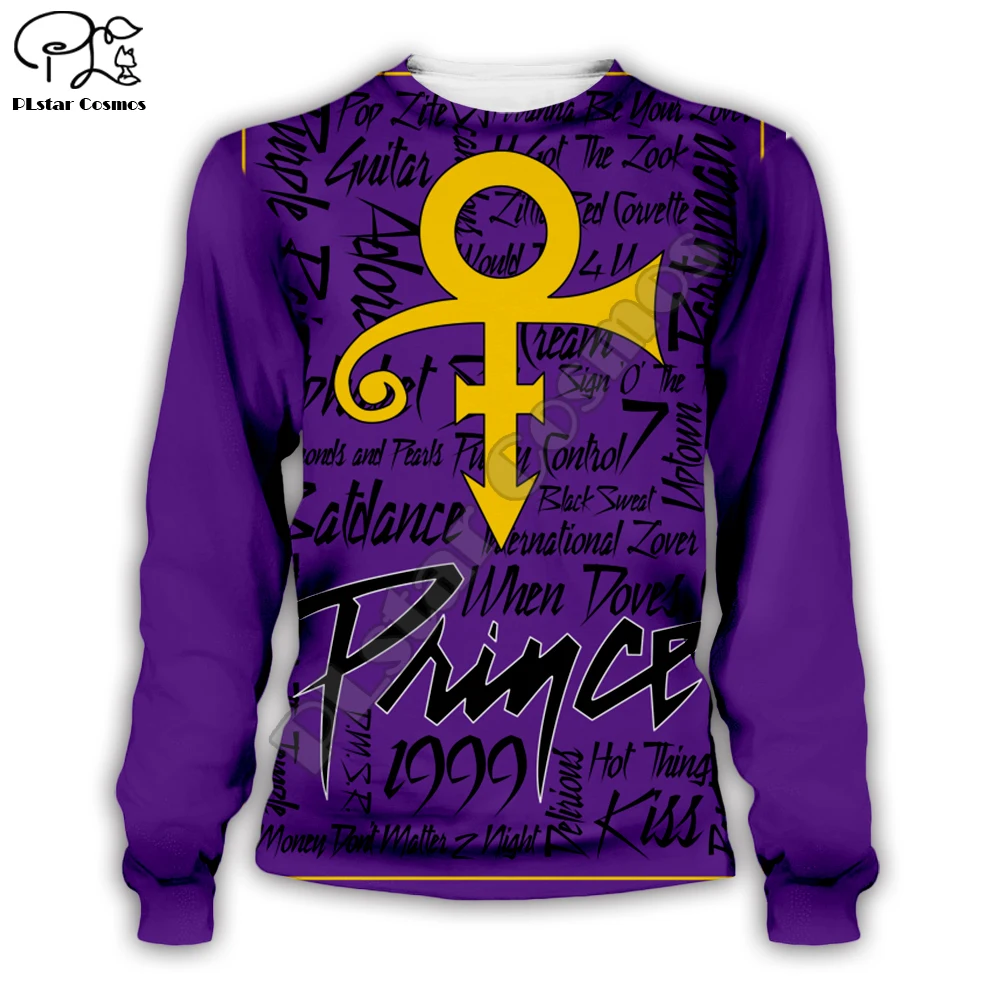 PLstar Cosmos Popular Singer Prince Rogers Nelson Purple Men/Women 3Dprint Hip Hop Hoodies Funny Pullover Harajuku Tracksuit A20