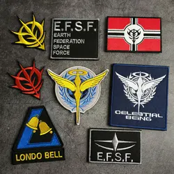 Mobile Suit Gundam Embroidered Armband Patch Outdoor Personalized Backpack Sticker Badge DIY Military Accessories