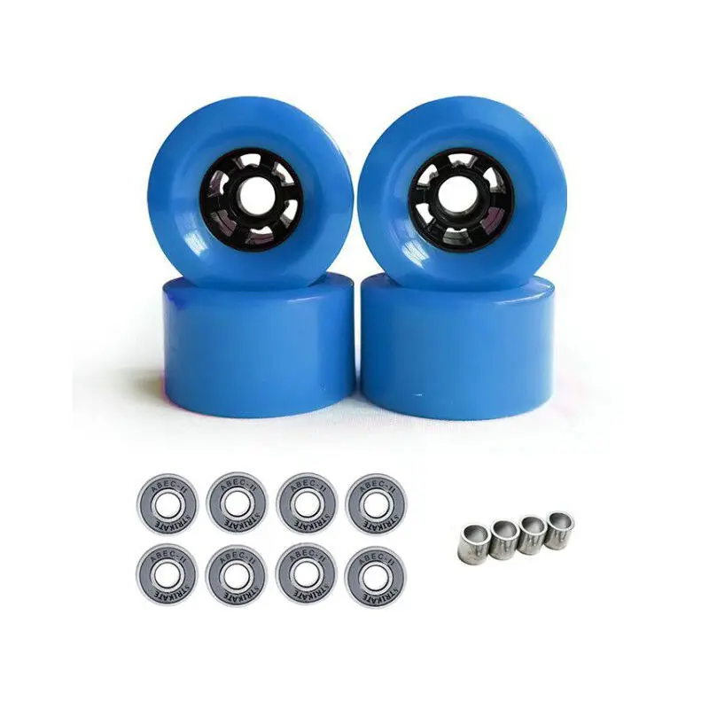 83*52Mm Longboard Wheels Pro Skateboard PU Lembut Besar Roda 4Pcs Roda Skateboard ABEC-11 Bantalan