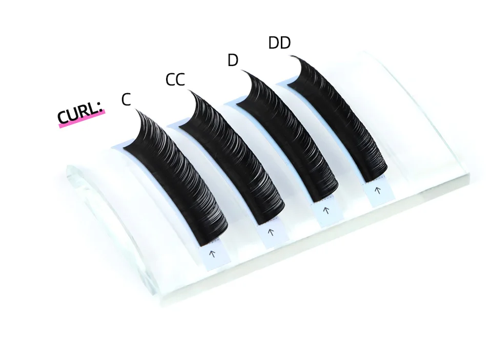 RUJADE B C CC D Curl Kaschmir-Wimpernverlängerung, Einzelne Künstliche Wimpern, Mix 20-25mm Lang, Faux Mink Lash 0.03, Russisches Volumen Cilio – Detail 8