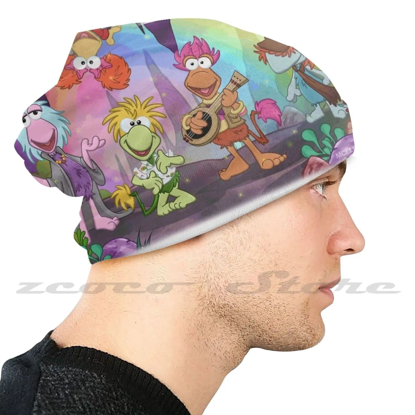 Dance Your Cares Away Knit Hat Hedging Cap Soft Elasticity Outdoor Sports Leisure Fraggle Cartoon Michael Mcelroy