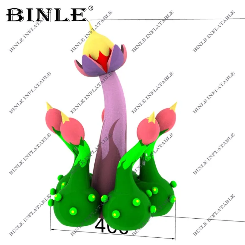 

Free shipping 5m/6m/7m high inflatable flower stand for advertising, commercial inflatable flower, inflatable decorative flowers